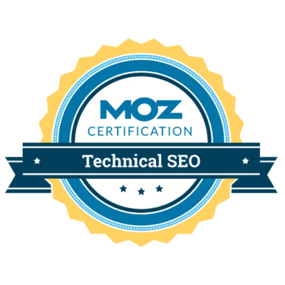 moz technical seo certification badge
