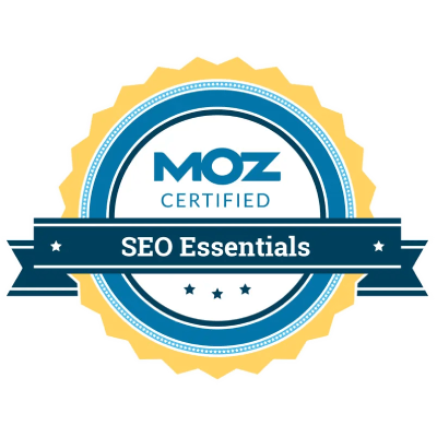 moz seo essentials certification badge