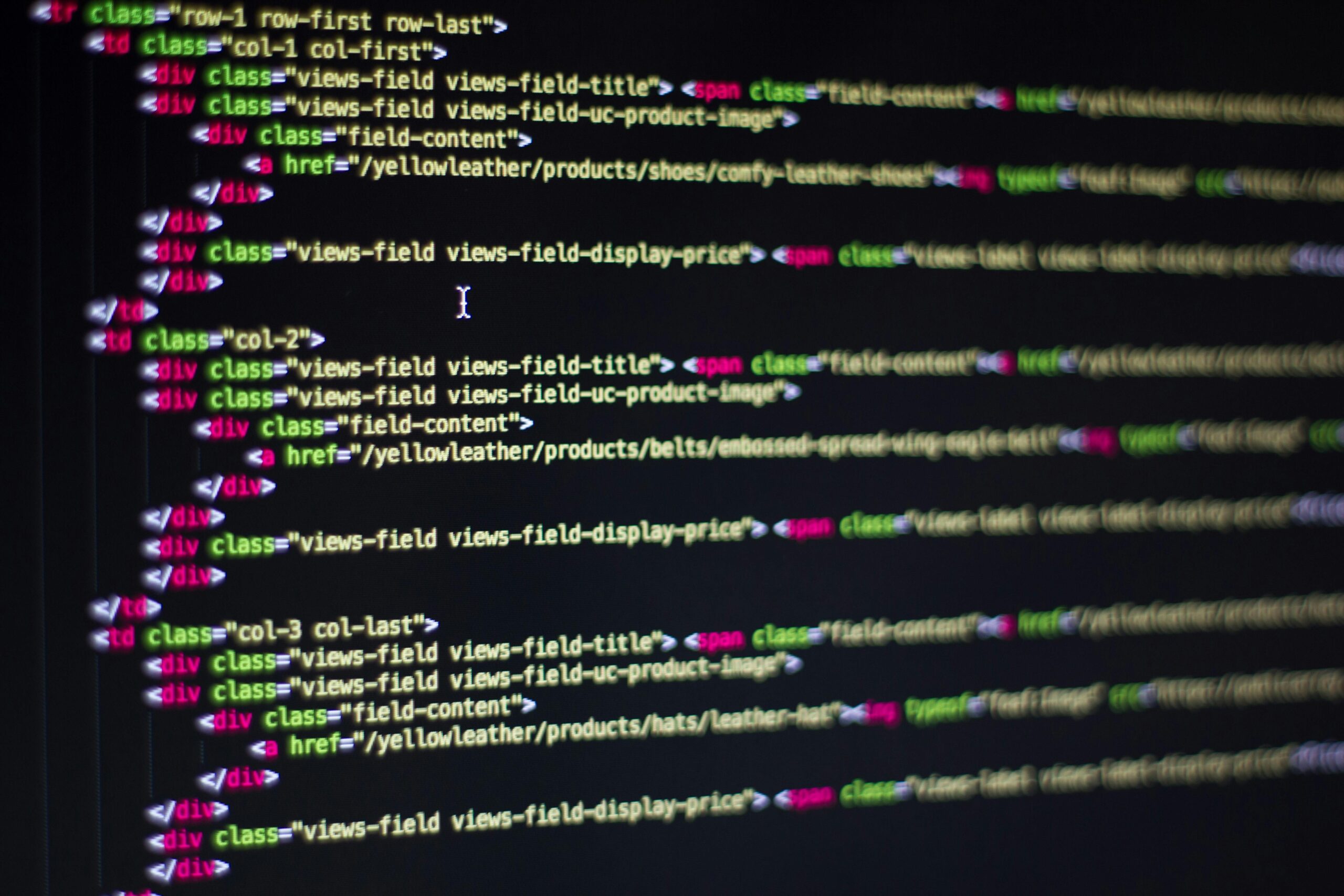 css rules over black background