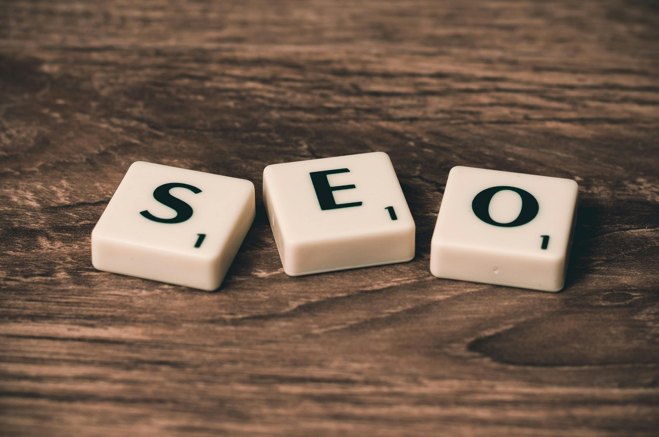 SEO on scrabble pieces