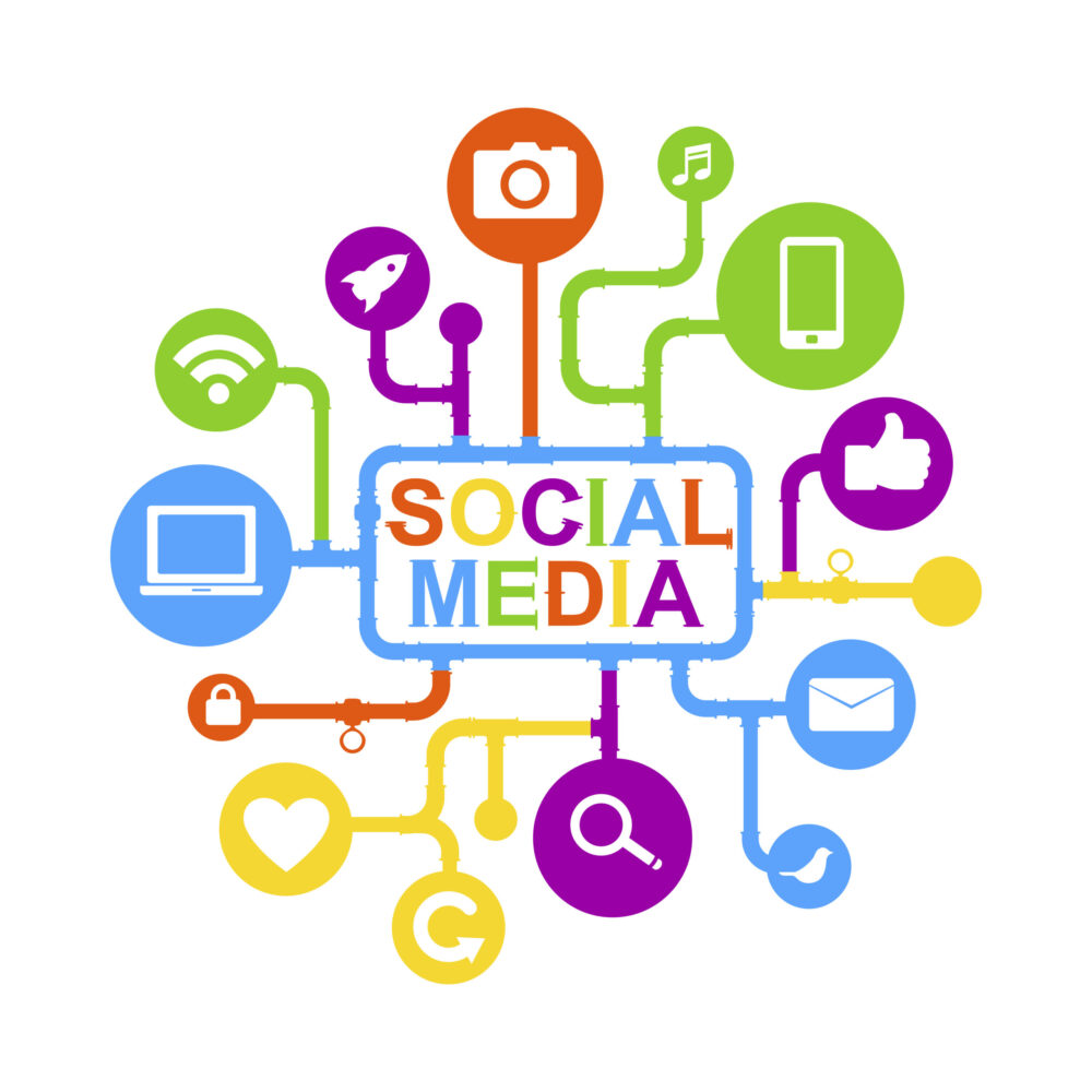 Illustration of social media concept