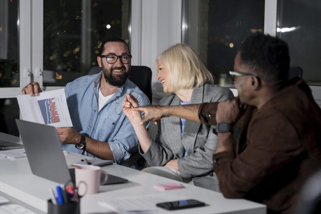 eCommerce team working on a new strategy